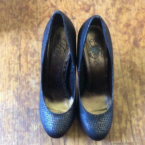 Fergie brown/bronze heels